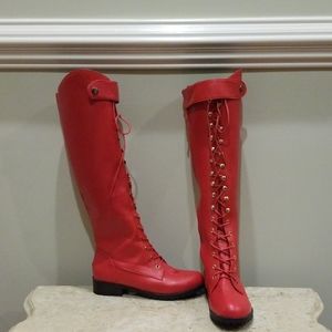 Red Riding Boots Vintage